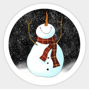 Christmas Snowman Sticker